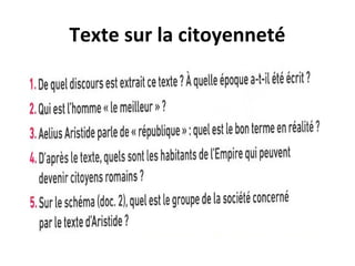 Texte sur la citoyenneté
 