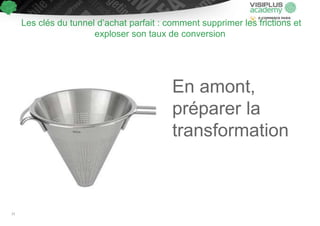 En amont,
préparer la
transformation
Les clés du tunnel d’achat parfait : comment supprimer les frictions et
exploser son taux de conversion
15
 