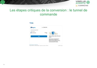 Les étapes critiques de la conversion : le tunnel de
commande
63
 