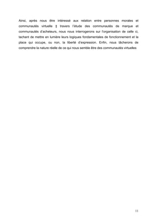 Les communautés virtuelles sur internet