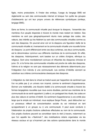 Les communautés virtuelles sur internet