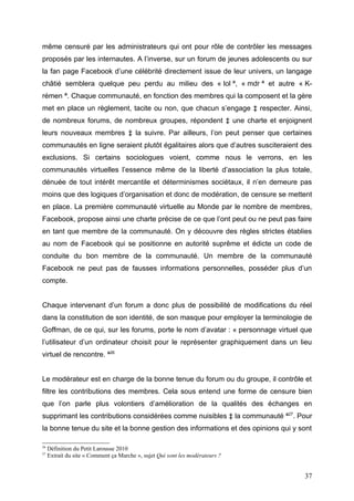 Les communautés virtuelles sur internet