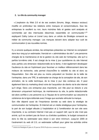 Les communautés virtuelles sur internet