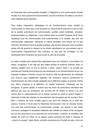 Les communautés virtuelles sur internet