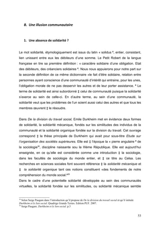 Les communautés virtuelles sur internet