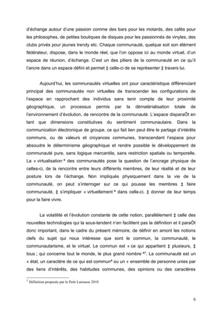 Les communautés virtuelles sur internet