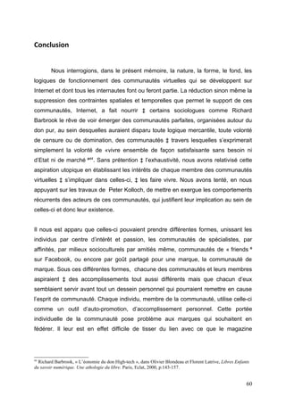 Les communautés virtuelles sur internet