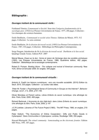 Les communautés virtuelles sur internet
