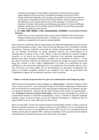 Les communautés virtuelles sur internet