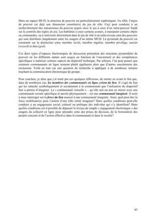 Les communautés virtuelles sur internet