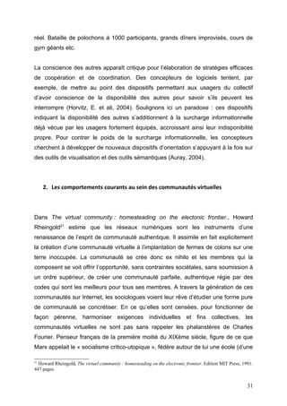 Les communautés virtuelles sur internet