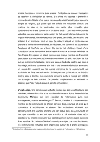 Les communautés virtuelles sur internet