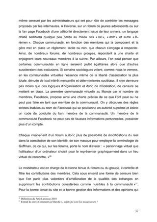 Les communautés virtuelles sur internet