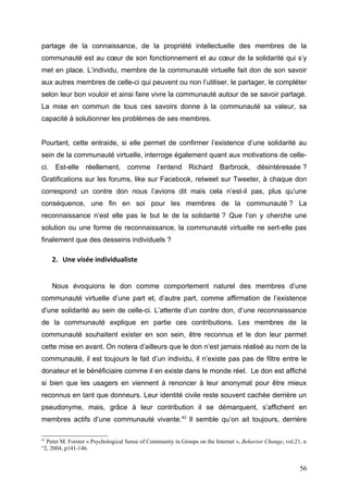 Les communautés virtuelles sur internet