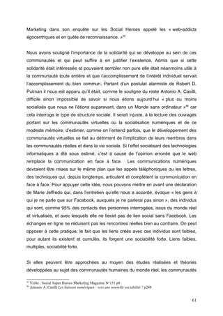 Les communautés virtuelles sur internet