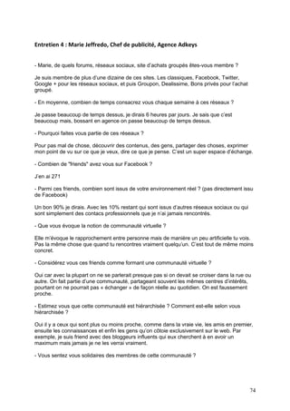 Les communautés virtuelles sur internet