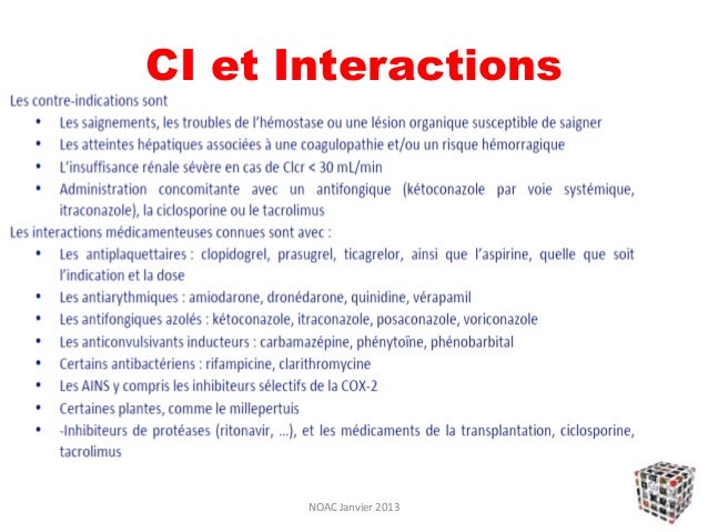Les contre indications