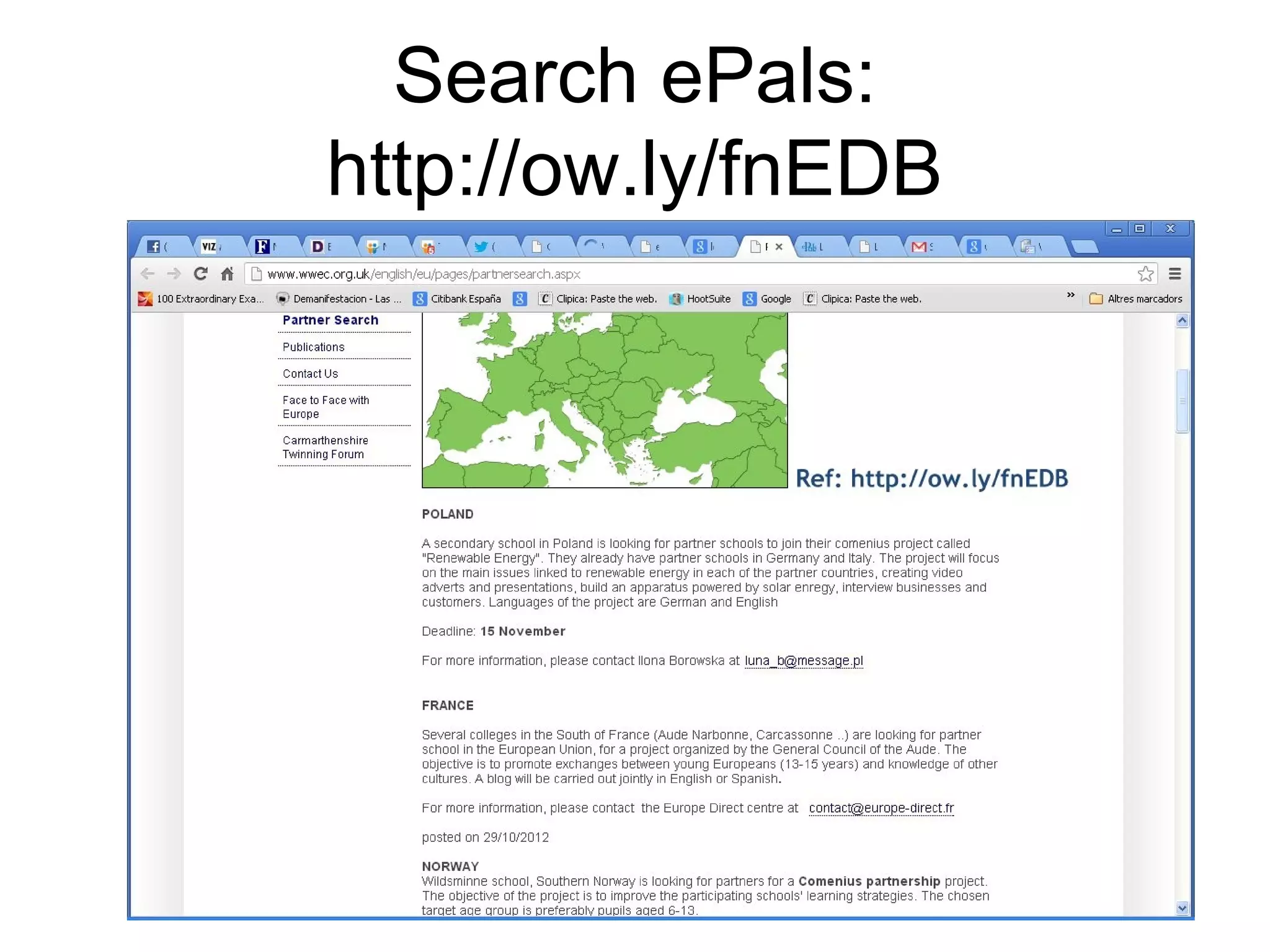 Search ePals:
http://ow.ly/fnEDB
 