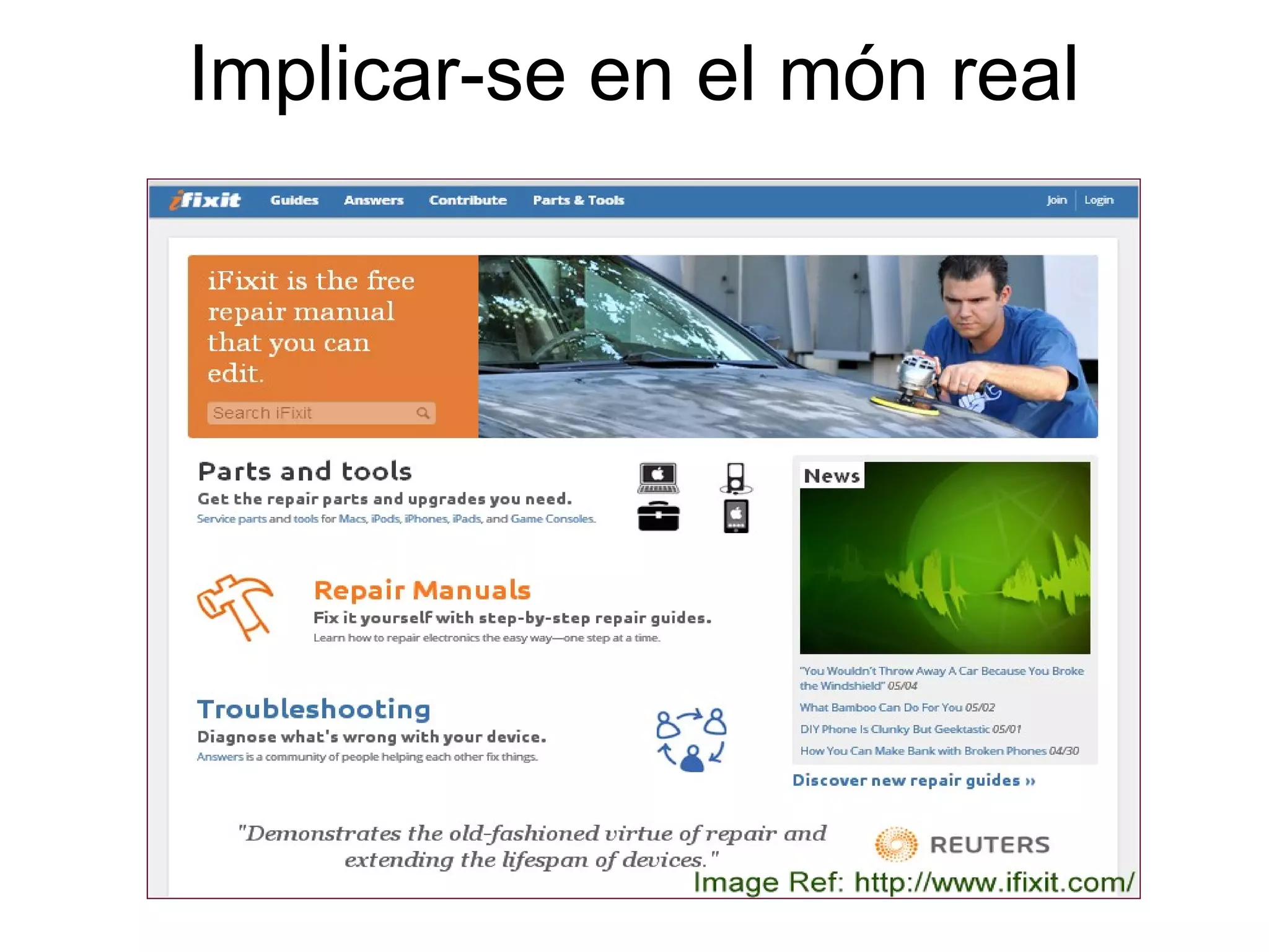 Implicar-se en el món real
 