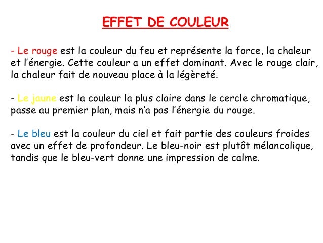 EFFET DE COULEUR - Le rouge est la couleur du feu et représente la force, la chaleur et l’énergie. Cette couleur a un effe...