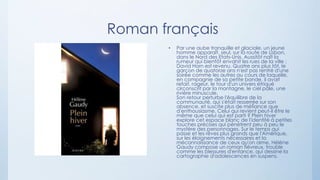 Roman français
• Par une aube tranquille et glaciale, un jeune
homme apparaît, seul, sur la route de Lisbon,
dans le Nord des Etats-Unis. Aussitôt naît la
rumeur qui bientôt envahit les rues de la ville :
David Horn est revenu. Quatre ans plus tôt, le
garçon de quatorze ans n'est pas rentré d'une
soirée comme les autres au cours de laquelle,
en compagnie de sa petite bande, il avait
refait, rageur, le tour d'un univers étriqué
circonscrit par la montagne, le ciel pâle, une
rivière minuscule.
Son retour perturbe l'équilibre de la
communauté, qui s'était resserrée sur son
absence, et suscite plus de méfiance que
d'enthousiasme. Celui qui revient peut-il être le
même que celui qui est parti ? Plein hiver
explore cet espace blanc de l'identité à petites
touches précises qui pénètrent peu à peu le
mystère des personnages. Sur le temps qui
passe et les rêves plus grands que l'Amérique,
sur les éloignements nécessaires et la
méconnaissance de ceux qu'on aime, Hélène
Gaudy compose un roman fiévreux, trouble
comme les blessures d'enfance, qui dessine la
cartographie d'adolescences en suspens.
 