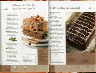 Les desserts au chocolat