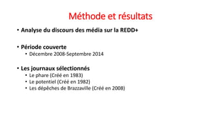Les discours de la REDD+ dans les media