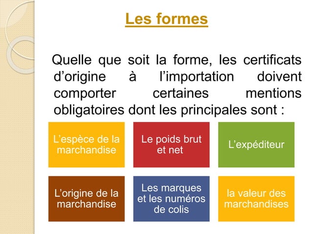 Les documents douaniers au Maroc | PPT