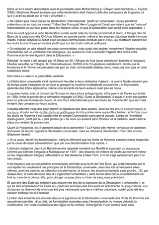 Les Droits De Lhomme