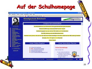 Auf der Schulhomepage 
