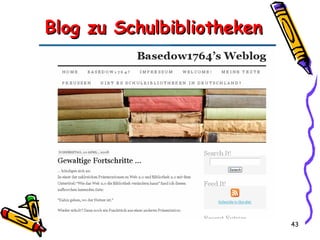 Blog zu Schulbibliotheken 
