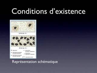 Conditions d’existence




Représentation schématique
 