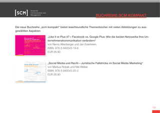 -
gewählten Aspekten
-
ternehmenskommunikation verändern“
von Markus Robak und Nils Weber.
 