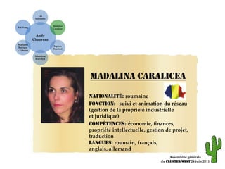 Assemblée généraledu ClusterWEST 24 juin 2011