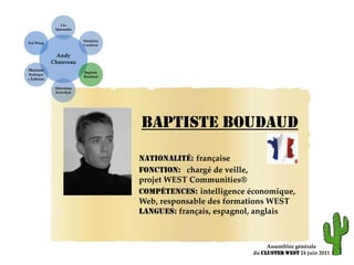 Assemblée généraledu ClusterWEST 24 juin 2011