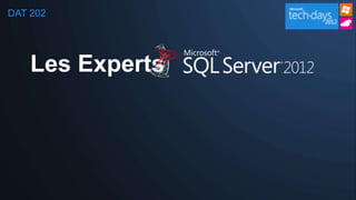 DAT 202




    Les Experts
 