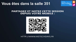 Vous êtes dans la salle 351
 