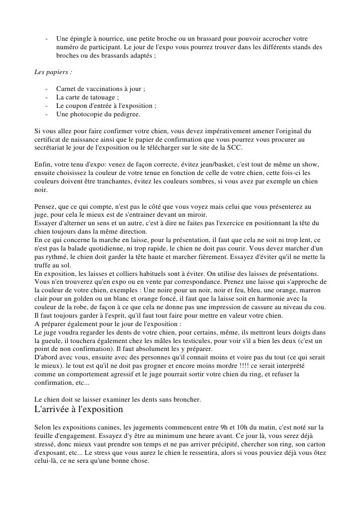 Les expositions canines Les expositions canines