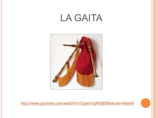 LA GAITA




http://www.youtube.com/watch?v=Cgwn1vjNHjE&feature=related
 