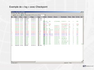 Exemple de « log » avec Checkpoint 