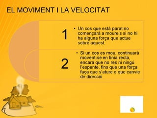 EL MOVIMENT I LA VELOCITAT 