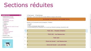 Sections réduites