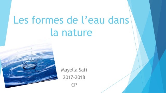 Les Formes De L Eau Dans La Nature Les Formes De L Eau Dans La Nature