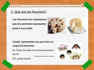 2. Què són les fraccions? 