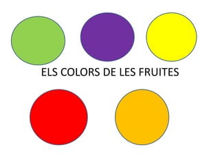 ELS COLORS DE LES FRUITES
 