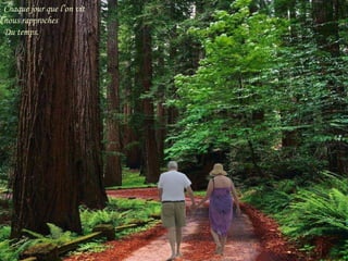 Chaque jour que l’on vit
nous rapproches
Du temps.

 