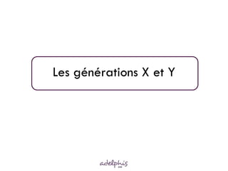 Les générations X et Y
 