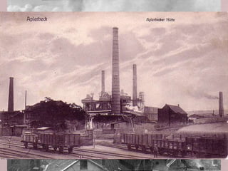 • Va ser fonamental la política ferroviària per al creixement
econòmic impulsat també per la indústria tèxtil, siderúrgica,
la mineria i els transports. Tot ajudat pel procés de
concentració financera i empresarial (konzern). Això va fer
que Alemanya es convertís en la major potència industrial
d'Europa durant el XIX. A més el sistema polític alemany
atorgava amplis poders a Guillem I i hi havia 4 grups polítics:
 Els liberals: nacionals i esquerrans
 Els conservadors
 Els socialdemòcrates: ideologia marxista
 El Zentrum, partit de catòlics de centre
• Guillem nomenà canceller a Bismarck en 1871, càrrec que va
ocupar fins a la seva dimissió en 1890.
 