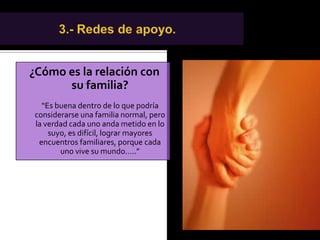 2.-Consecuencias en la Vida Diaria.¿Cómo ha sido el desempeño de sus actividades diarias desde que comenzaron las molestias?     “Hasta ahora bastante normal, exceptuando que cuando subo escaleras o intento doblar mucho la rodilla, por ejemplo al sentarme, me duele y me impide hacerlo con tranquilidad.”
