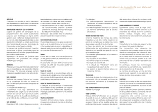 Les indicateurs de la publicité sur Internet




SERVEUR                                                 regroupées sous un même nom ou plusieurs noms        On distingue :                                          des applications Internet. En pratique, cette
Ordinateur qui stocke et met à disposition              de	 domaine.	 Un	 même	 site	 peut	 combiner	 :      •	 	e	 téléchargement	 descendant	 ou	
                                                                                                                l                                                    mesure est réalisée essentiellement par panel.
des données et/ou des fichiers à la demande             •	 des	contenus	(texte,	vidéo,	photos,	etc.)            download, du serveur (émetteur) vers le
d’autres ordinateurs qui lui sont connectés.            •	 	 es	services	tels	que	la	mise	à	disposition	
                                                           d                                                    terminal	(récepteur)	;                               USER GENERATED CONTENT
                                                           de fonctionnalités (service d’alerte,             •	 	e	 téléchargement	 montant	 ou	 upload,
                                                                                                                l                                                    Egalement	 connu	 sous	 le	 sigle	 UGC,	
SERVEUR DE PUBLICITE OU AD-SERVER                          plateforme, de blogs, forums d’échanges,             du terminal (émetteur) vers le serveur               «User	 Generated	 Content»	 renvoie	 à	 un	
Logiciel de gestion de campagne, de la                     flux RSS personnalisables, etc.).                    (récepteur).                                         ensemble de médias dont les contenus
programmation des objets publicitaires                  Remarque : Sur certains sites, les utilisateurs                                                              (texte, vidéos, images, etc.) sont
jusqu’au suivi statistique en ligne. Cette              peuvent publier leur propre contenu.                 TEMPS MOYEN PAR VISITE                                  directement et principalement produits par
gestion peut s’effectuer indépendamment                                                                      C’est la moyenne des temps des visites                  les internautes.
ou non de celle des pages éditoriales ou des            SOUVENIR PUBLICITAIRE                                mesurées sur un site. Cette moyenne ne
applications Internet, les objets publicitaires         Pourcentage de personnes qui se souviennent          prend en compte que les visites d’au moins              VISITE
étant servis depuis le serveur de la régie, de          avoir vu de la publicité pour un annonceur X         deux pages vues afin d’avoir un temps.                  Consultation d’au moins une page d’un site
l’annonceur ou de l’agence média.                       « Pour quelles marques, parmi celles listées ci-     Le taux de rebond est le pourcentage                    au cours d’une session utilisateur.
Le serveur de publicité permet l’insertion              dessous, avez-vous vu de la publicité en ligne       d’internautes qui sont entrés sur une page              Par convention, une absence de
dynamique d’objets publicitaires dans les               au cours des 30 derniers jours ? »                   Web et qui ont quitté le site après. Ils n’ont vu       consultation de nouvelles pages sur ce site,
espaces prévus à cet effet (pages éditoriales,                                                               qu’une seule page.                                      depuis un même poste fixe connecté, dans
jeux, vidéos, applications).                            SPAM                                                 On considère généralement qu’un visiteur a              un délai excédant 30 minutes, vaut pour fin
Remarque : le serveur de publicité offre                E-mail, SMS ou MMS, non sollicité envoyé à           rebondi lorsque :                                       de la visite. Pour les terminaux mobiles, la
également des possibilités de ciblage                   un très grand nombre de personnes sans leur          •	 il	a	cliqué	sur	un	lien	externe                      norme n’est pas encore arrêtée et le CESP
marketing (cf. ciblage).                                accord préalable.                                    •	 il	a	fermé	l’onglet	ou	la	fenêtre                    préconise de fixer un délai n’excédant pas
                                                        En savoir plus : Le spam tient son nom d’une         •	 il	a	tapé	une	nouvelle	URL                           10 minutes.
SESSION                                                 marque de pâté de mauvaise qualité qui               •	 	l	 a	 cliqué	 sur	 ‘Précédent’	 dans	 son	
                                                                                                                i                                                    En pratique, toutes les technologies
Période durant laquelle l’internaute visite Internet    était vendu aux USA.                                    navigateur et est ressorti du site                   existantes ne permettent pas l’application
via un navigateur ou une application Internet.                                                               •	 	 a	 session	 a	 expiré	 (temps	 retenu	 en	
                                                                                                                s                                                    de la convention de fin de visite.
Remarque : Par abus de langage, certains                TAUX DE CLICS                                           moyenne : 30 min).                                   Le nombre de visites sur un site doit être
mesureurs appellent session une visite de site.         Rapport, exprimé en pourcentage, entre le                                                                    exprimé par rapport à une période de
                                                        nombre de clics réalisés sur un objet publicitaire   TRACKING                                                temps donnée (jour, semaine, mois).
SITE CENTRIC                                            et le nombre d’affichages de ce même objet           Technique de suivi d’un internaute (ou d’un
Méthode de mesure d’Internet qui consiste               publicitaire, sur une période donnée.                mobinaute) afin de recueillir les traces de             VISITEUR
en un comptage du trafic au niveau du                                                                        son parcours sur Internet et d’analyser son             Individu qui consulte un site, une application
site. On distingue deux modes principaux de             TAUX DE TRANSFORMATION                               comportement.                                           Internet, une partie ou un ensemble de sites
comptage :                                              Il désigne le pourcentage d’internautes                                                                      ou d’applications Internet, au cours d’une
•	 l’analyse	des	fichiers	logs	;                        ayant réalisé l’action prédéfinie par rapport        URL (Uniform Ressource Locator)                         période définie.
•	 l’insertion	 d’un	 tag	 spécifique	 sur	             au nombre total d’internautes exposés au             Adresse d’une page.                                     L’approche user centric permet d’estimer
l’ensemble des pages qu’un site souhaite                message publicitaire pendant une période                                                                     et de qualifier l’individu connecté. Dès lors
prendre en compte dans sa mesure. Cette                 prédéfinie.                                          USER CENTRIC                                            on peut parler de «visiteur unique».
méthode permet de recueillir des statistiques                                                                Mesure d’Internet effectuée en se plaçant               L’approche site centric permet de
sur le trafic du site, certifiées ou non par l’OJD.     TELECHARGEMENT                                       du point de vue de l’utilisateur. Elle permet           dénombrer les cookies différents, autrement
                                                        Transfert d’informations (texte, données,            de connaître son profil, ses pratiques et ses           dit, uniquement les postes connectés, sans
SITE INTERNET                                           images, sons, vidéos, etc.) entre un émetteur        usages d’Internet, et de qualifier, grâce aux           aller jusqu’à une qualification de l’individu
Ensemble	d’URL	(Uniform	Resource	Locator),	             et un récepteur.                                     profils des internautes, l’audience des sites et        derrière le poste.

                                                   32                                                                                                           33
 